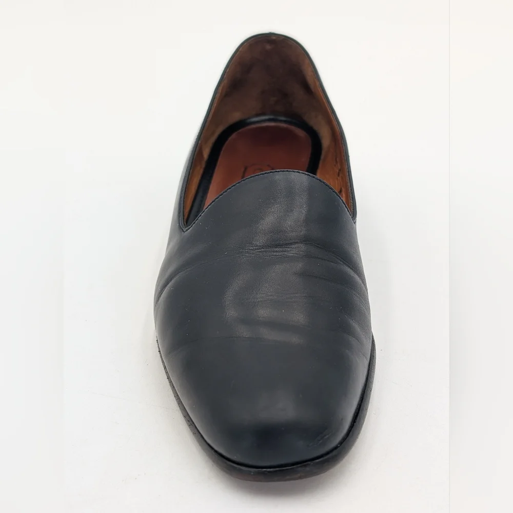 COACH Made In Italy Women's Size 6M Classic Navy Genuine Smooth Leather Loafers - Picture 8 of 17